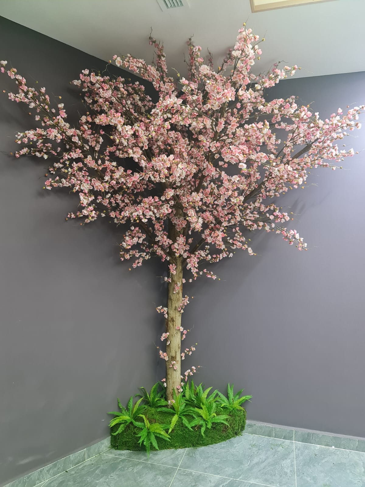Artificial cherry blossom tree